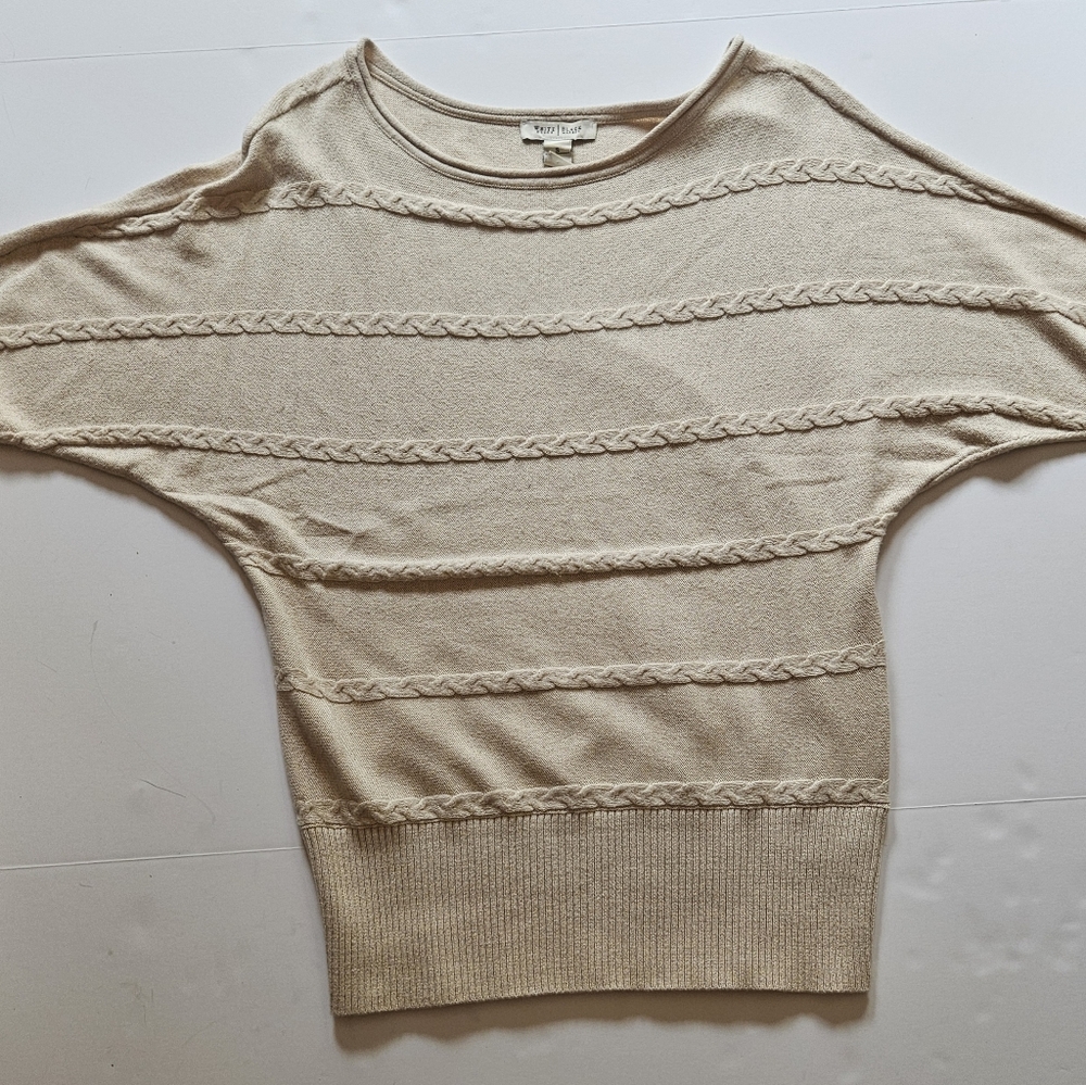 White House Black Market, beige, sweater. Size S
